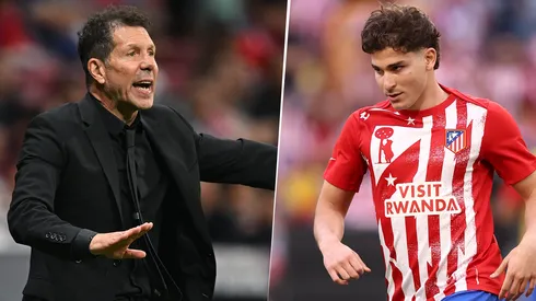 Julián jugó 106 partidos con 49 goles y 17 asistencias siendo dirigido por Simeone.