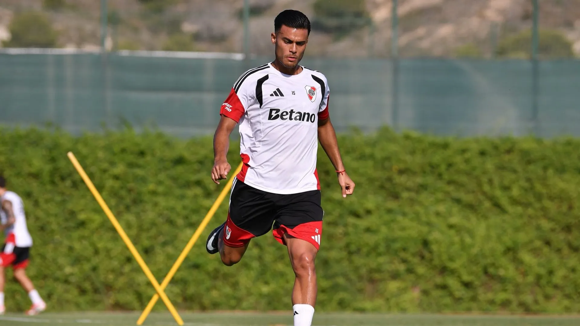 Fausto Vera durante la pretemporada de River.