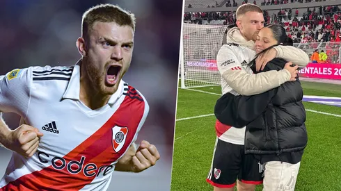 Lucas Beltrán y su pareja.