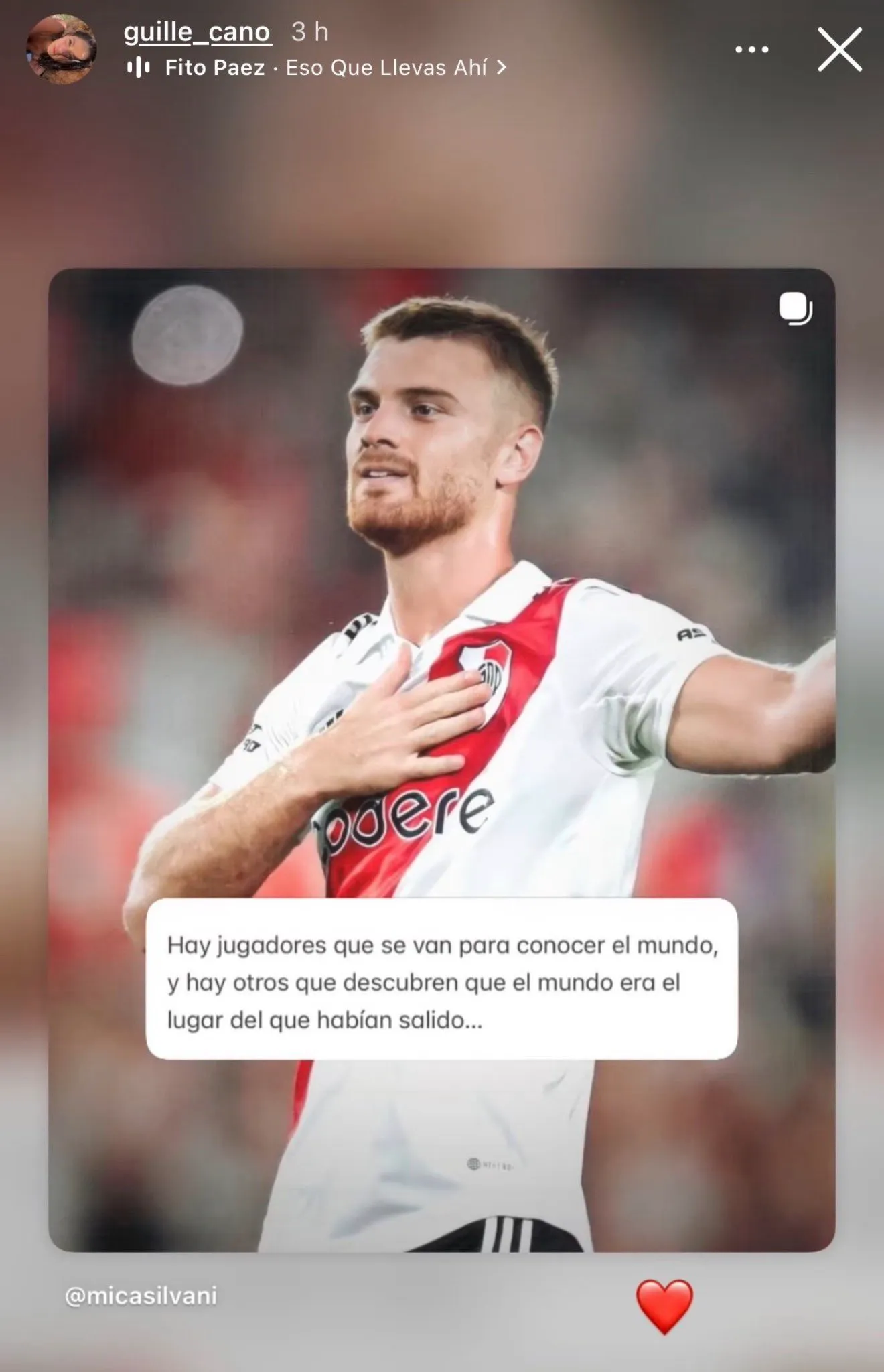 La publicación de la pareja de Beltrán. (Instagram)