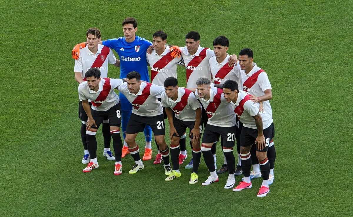 Los once de River que enfrentaron a Flamengo.