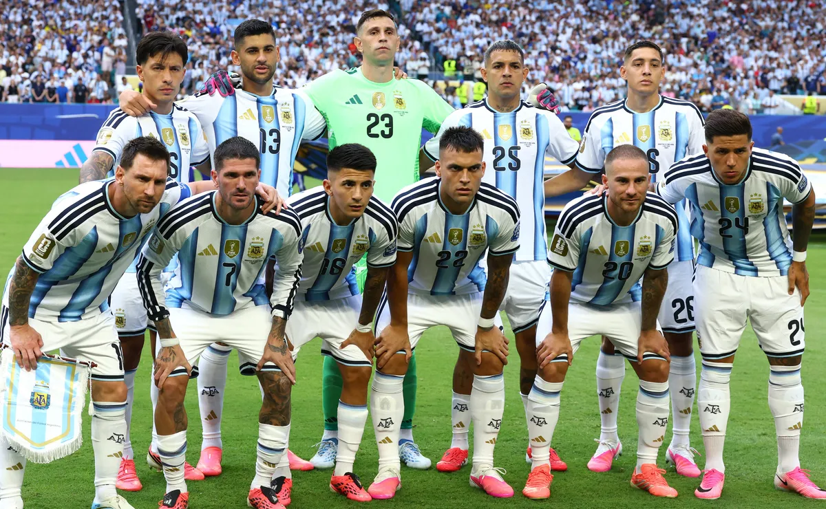 Los once de Argentina que enfrentaron a Cabo Verde. Foto: Getty.