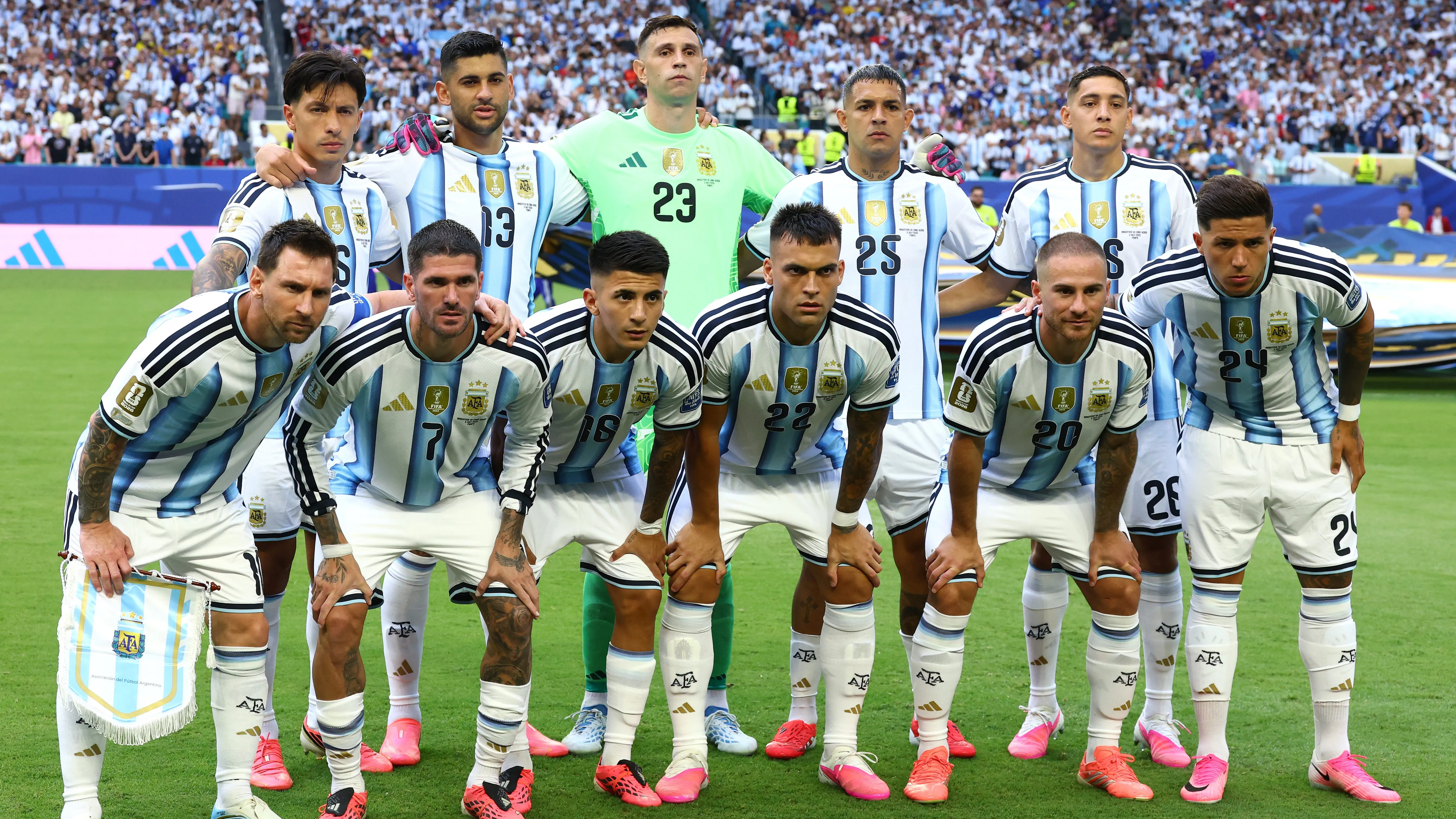 Los once de Argentina que enfrentaron a Cabo Verde. Foto: Getty.