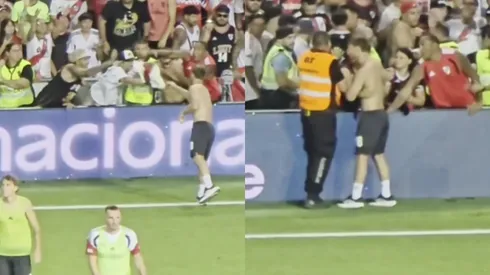 El gesto de Lucas Beltran con los hinchas de River.