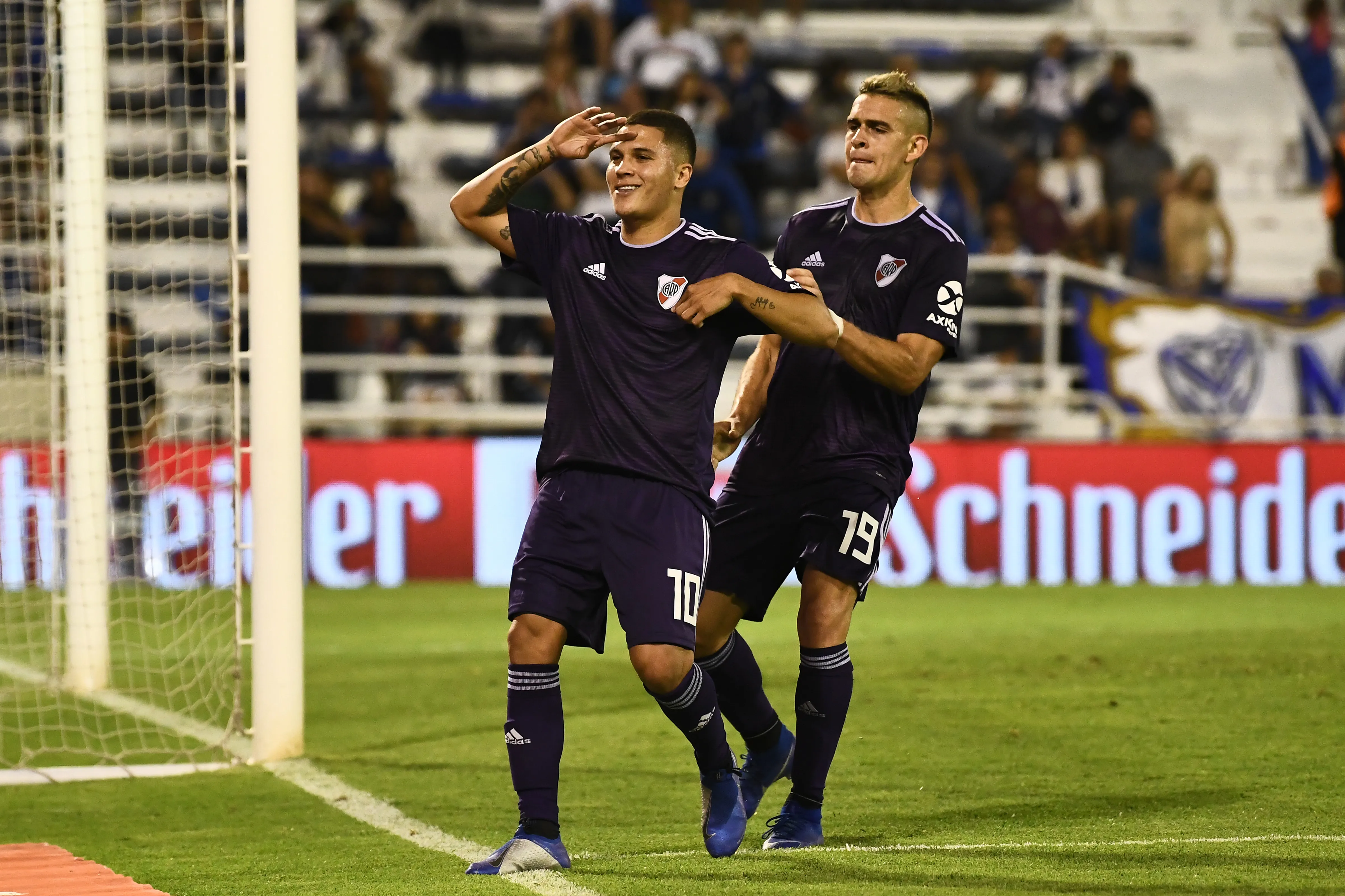 Borré jugó 43 partidos junto a Juanfer Quintero en River. (Getty Images)