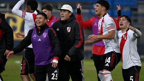 El festejo de los pibes de River tras eliminar a Boca.