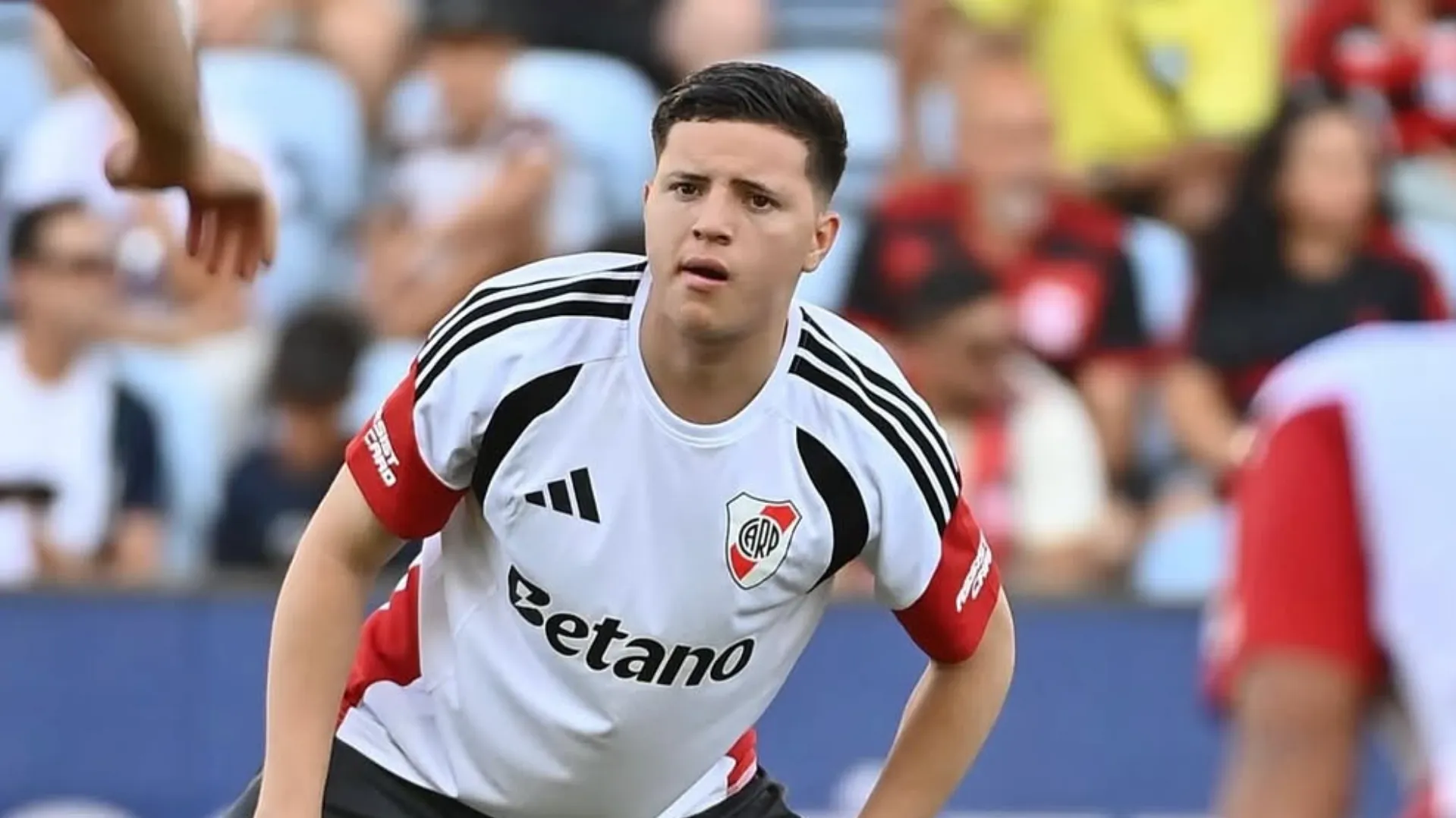 Tobías Goytia en el amistoso contra Flamengo