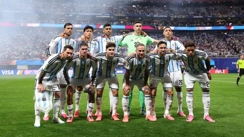 Los once de Argentina que enfrentaron a Egipto. Foto: Getty.