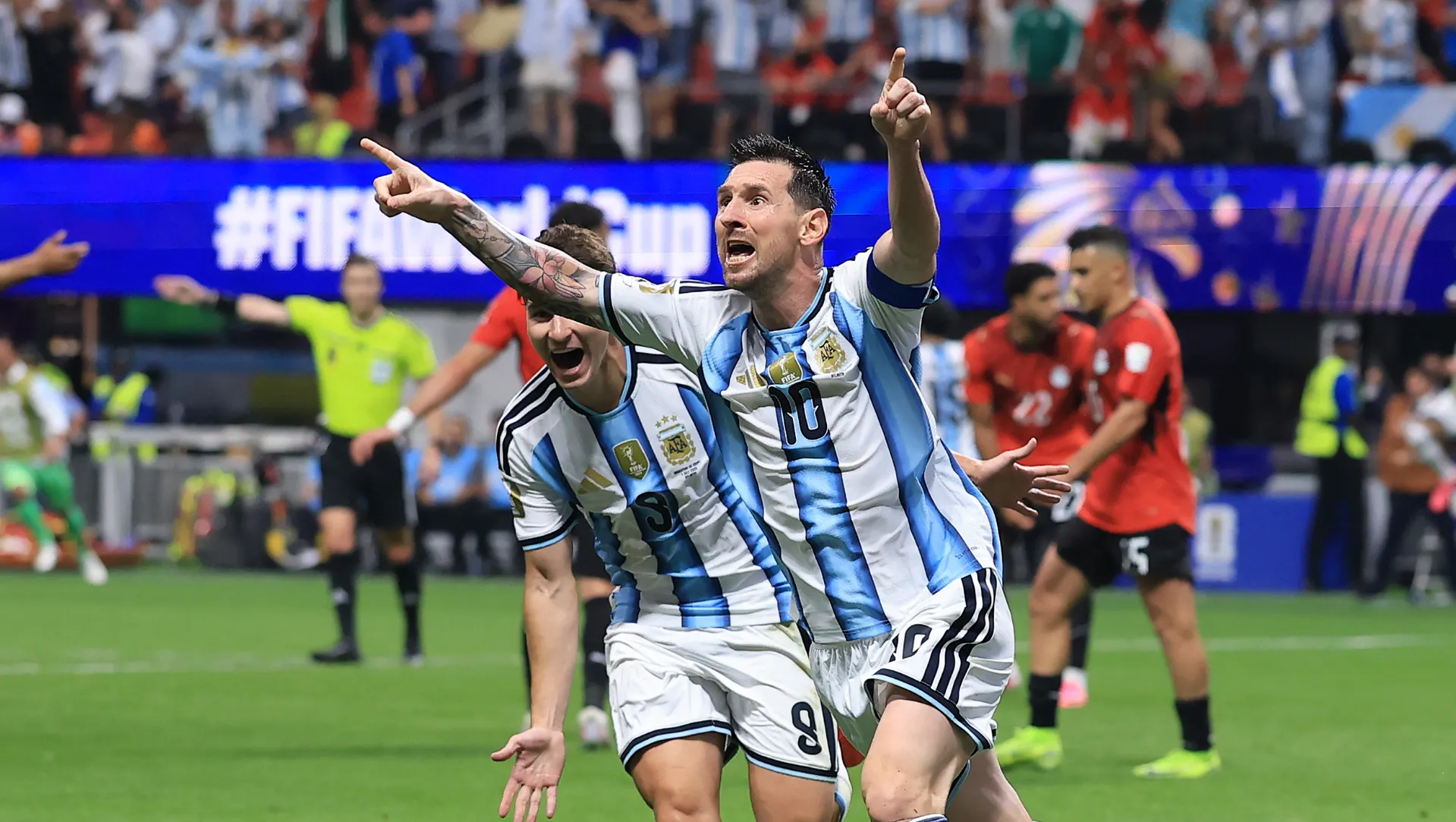 Argentina le ganó a Egipto y sigue en el Mundial.