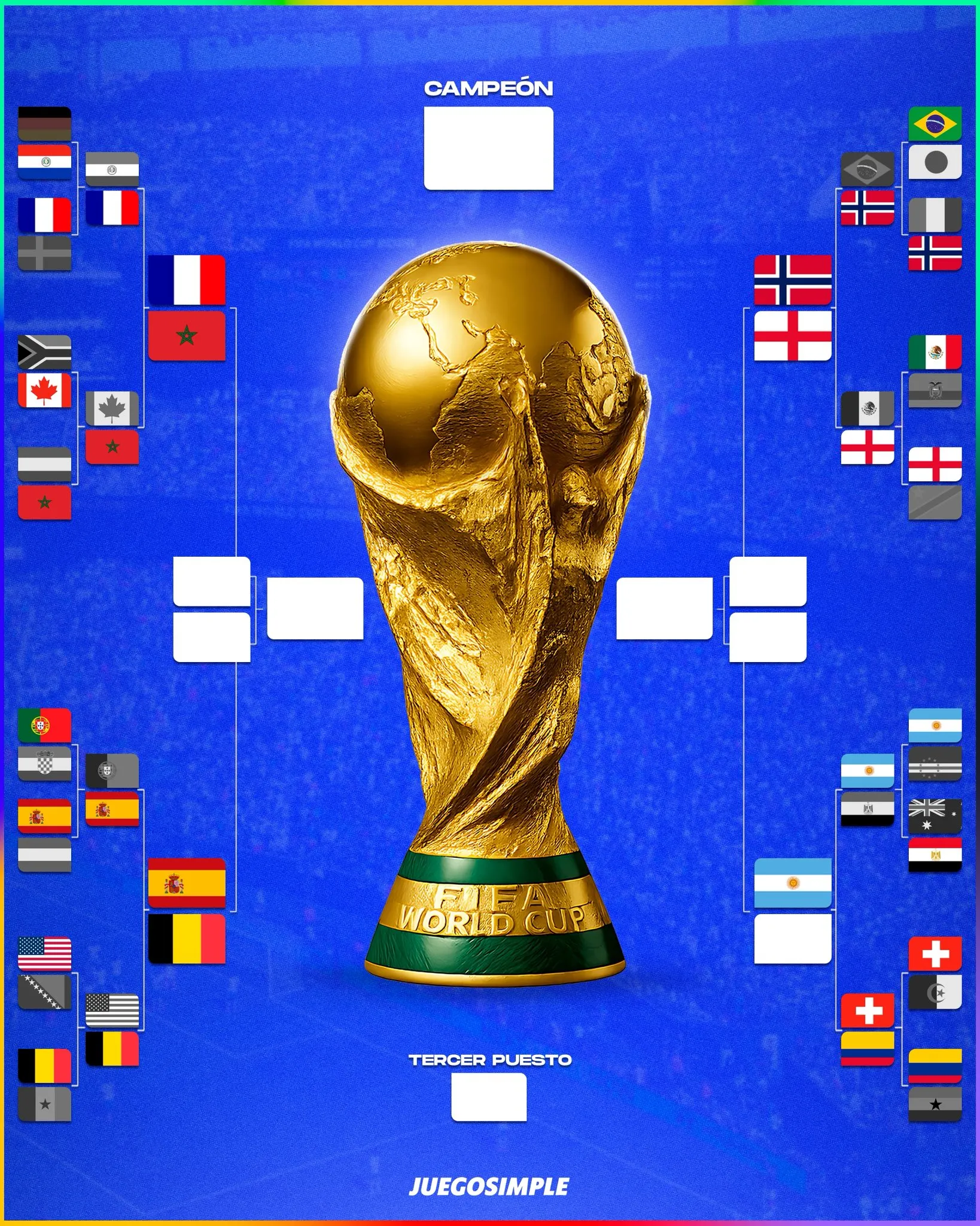 Argentina espera por Suiza o Colombia en cuartos de final del Mundial.
