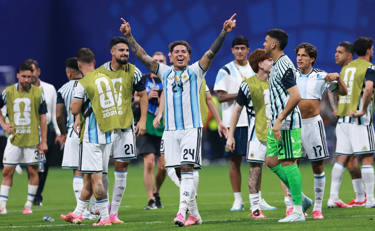 El desahogo de Enzo Fernández tras darle la clasificación a Argentina.