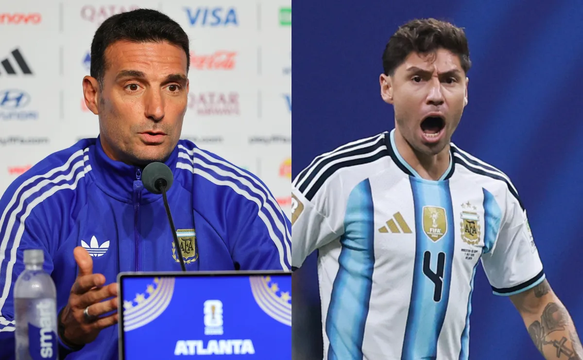 Scaloni elogió a Montiel.