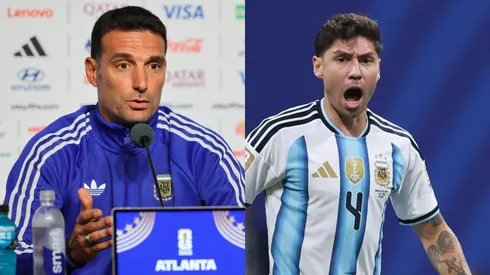 Scaloni elogió a Montiel.