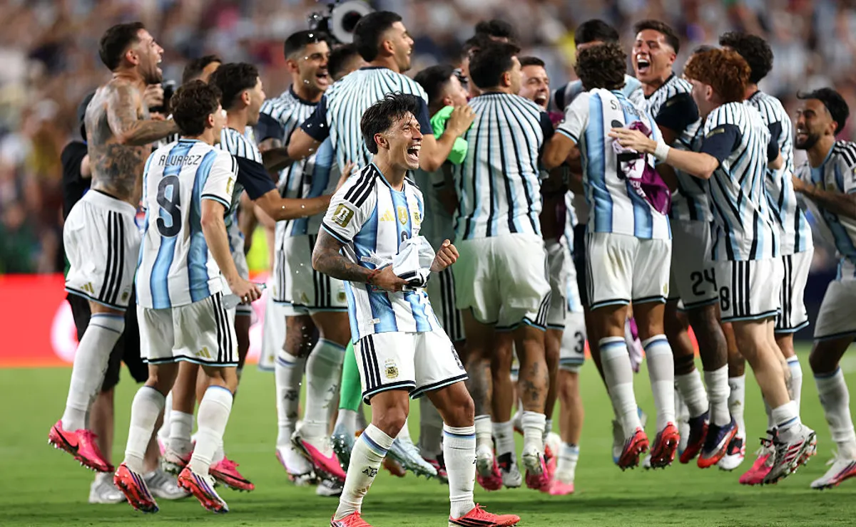 Los festejos de la Selección Argentina tras vencer a Suiza.