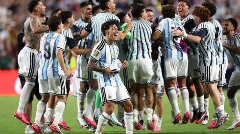 Los festejos de la Selección Argentina tras vencer a Suiza.