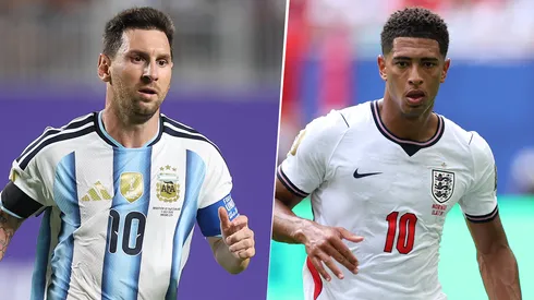 Messi y Bellingham llegan como las figuras de Argentina e Inglaterra, respectivamente.