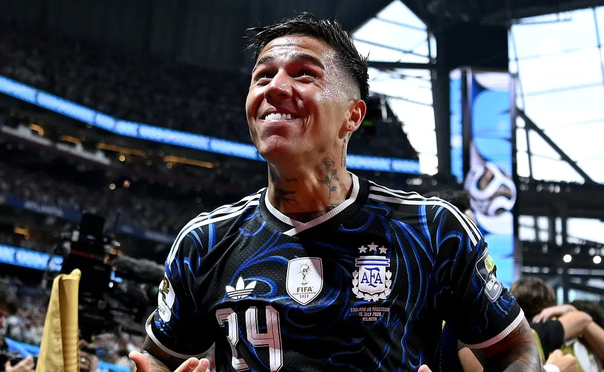Enzo anotó su octavo gol con la Selección Argentina en 48 partidos jugados.