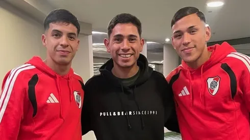Debutó contra Boca, ahora está sin club y visitó al plantel de River en Salta antes de jugar con Aldosivi