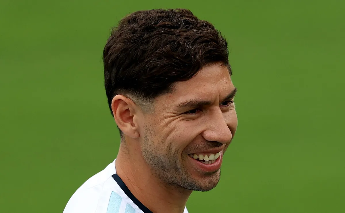 La sonrisa de Montiel en la previa de otra final del mundo.