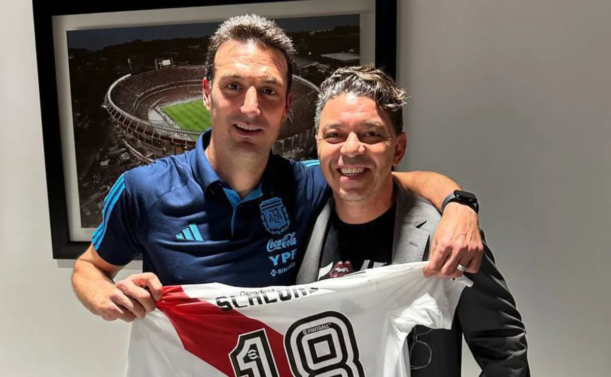 Qué le dijo Gallardo a Scaloni tras la final.