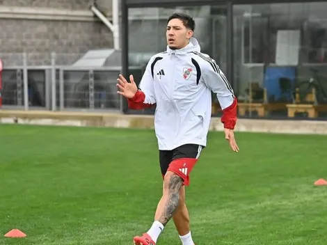 Cerca de la vuelta: la foto de Tobías Ramírez entrenando en River