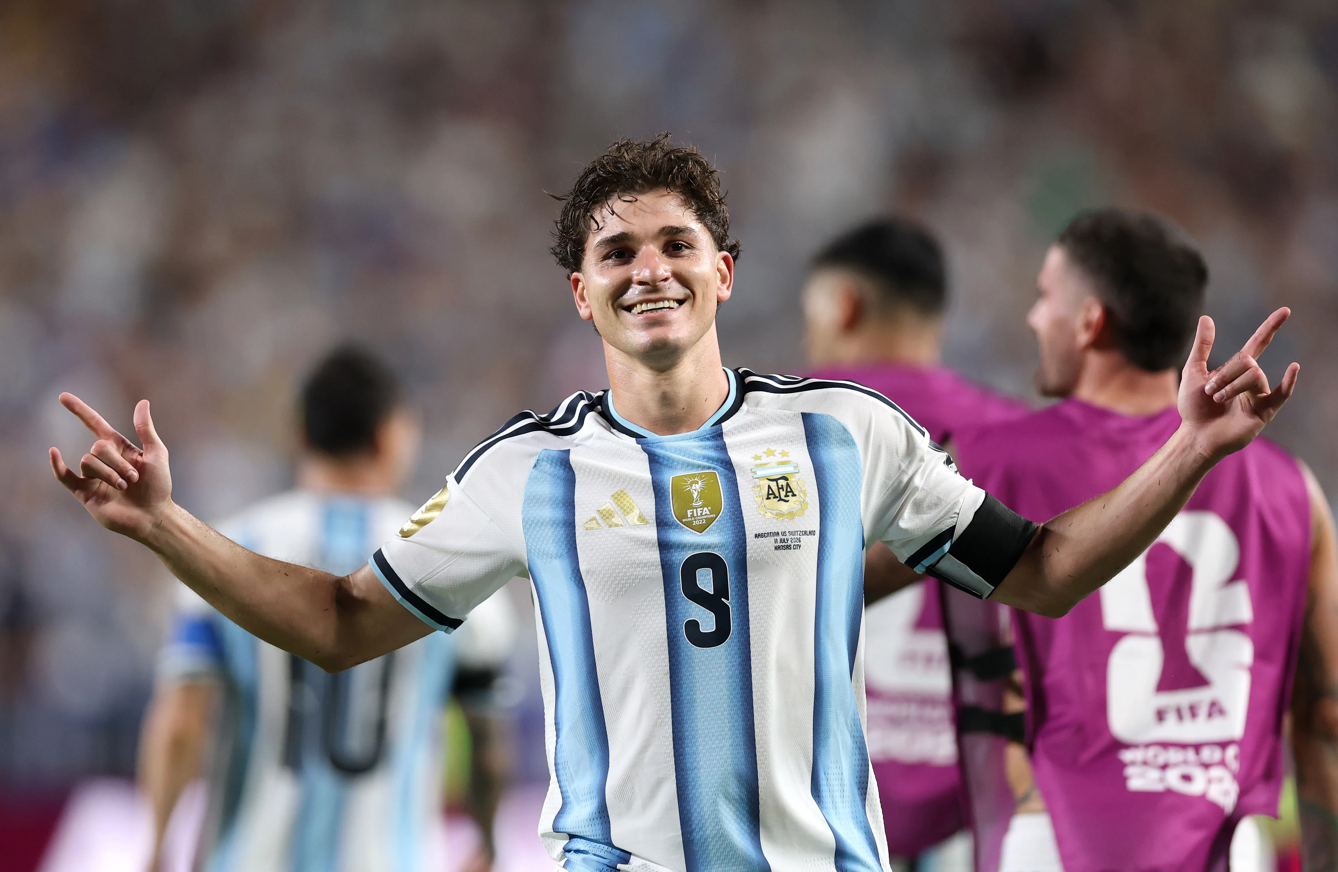Julián Álvarez le permitió a Argentina encaminar su clasificación a semifinales. (Getty Images)