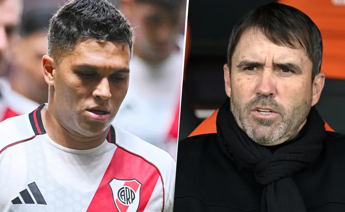 Quintero también cruzó a Coudet por la fecha de su regreso a River después del Mundial.