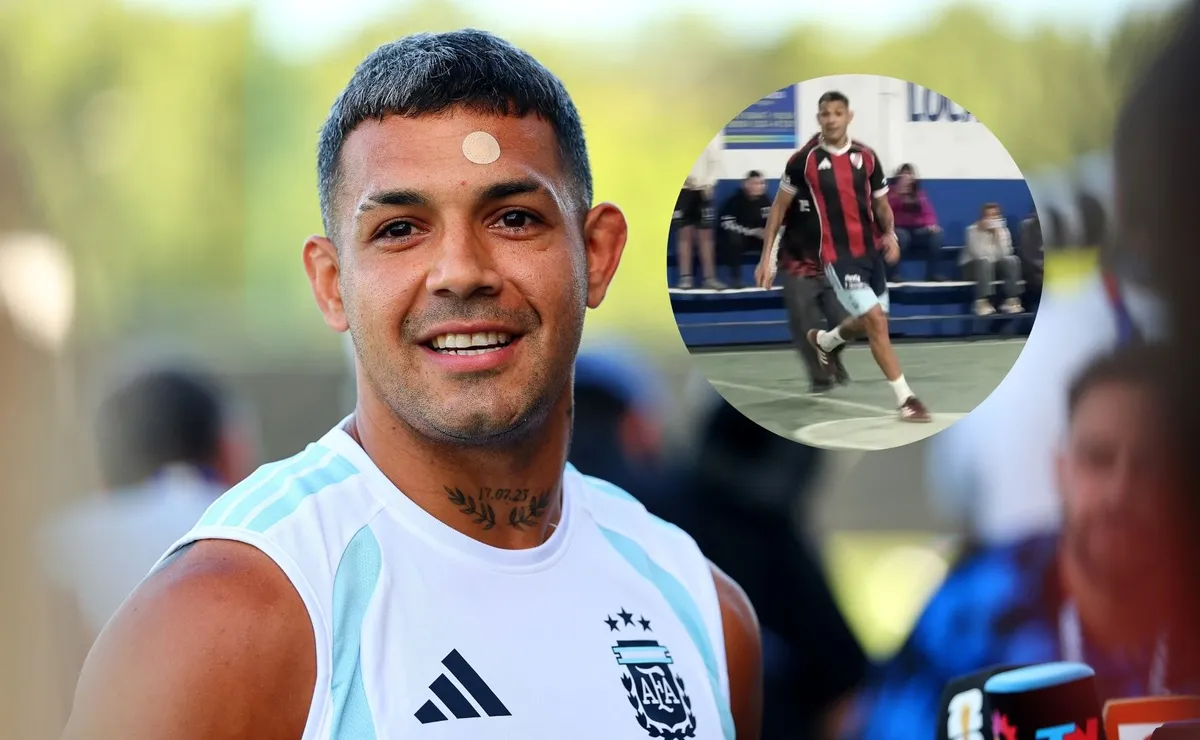 El ex River transita sus días de vacaciones.