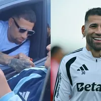 El primer día de Otamendi: el gesto con los hinchas y las fotos en el entrenamiento