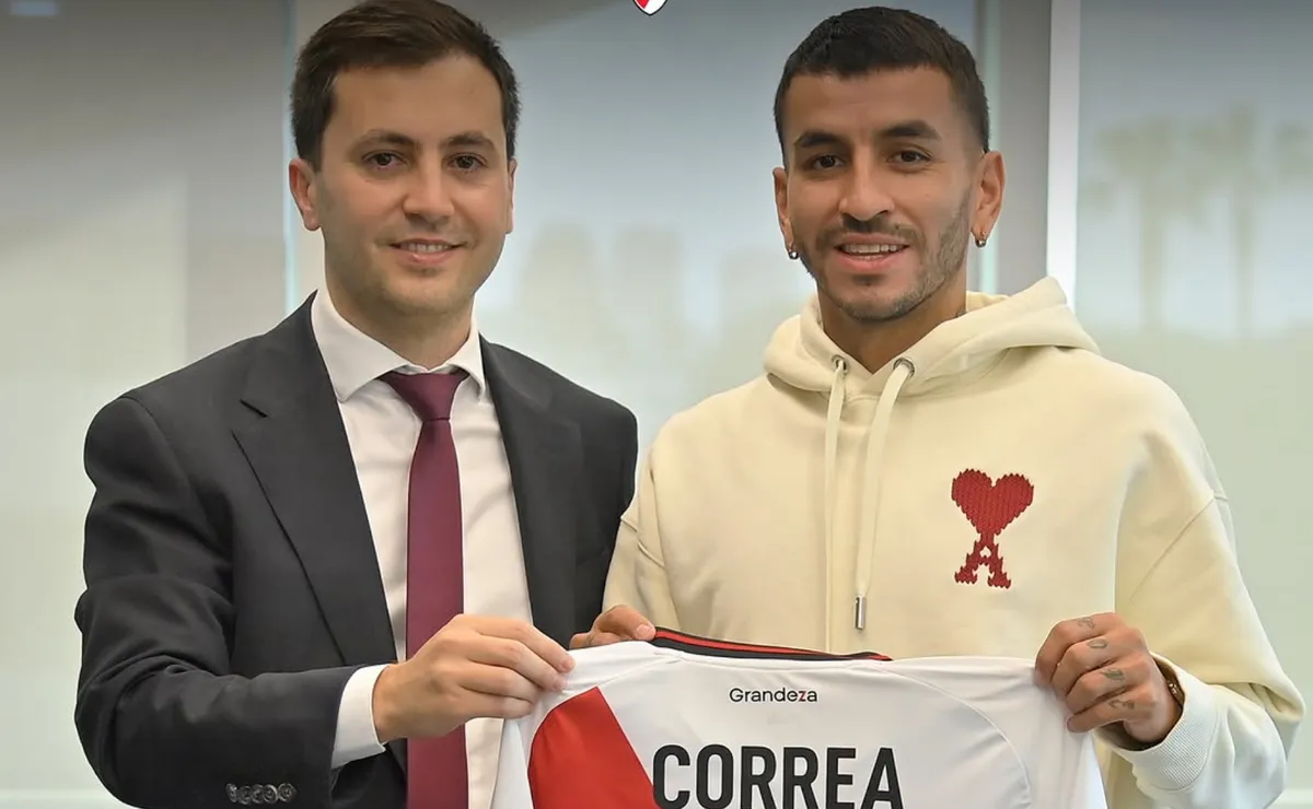 Correa firmó contrato y fue presentado en River.