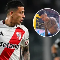 A horas del partido con Barracas, la publicación de Castaño entrenándose por su cuenta a la espera de irse de River