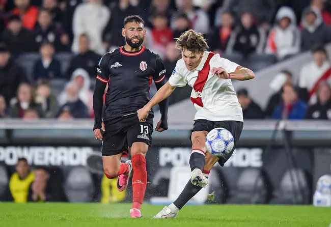 Colidio tuvo una de las únicas dos chances claras de River en el partido. (Getty Images)