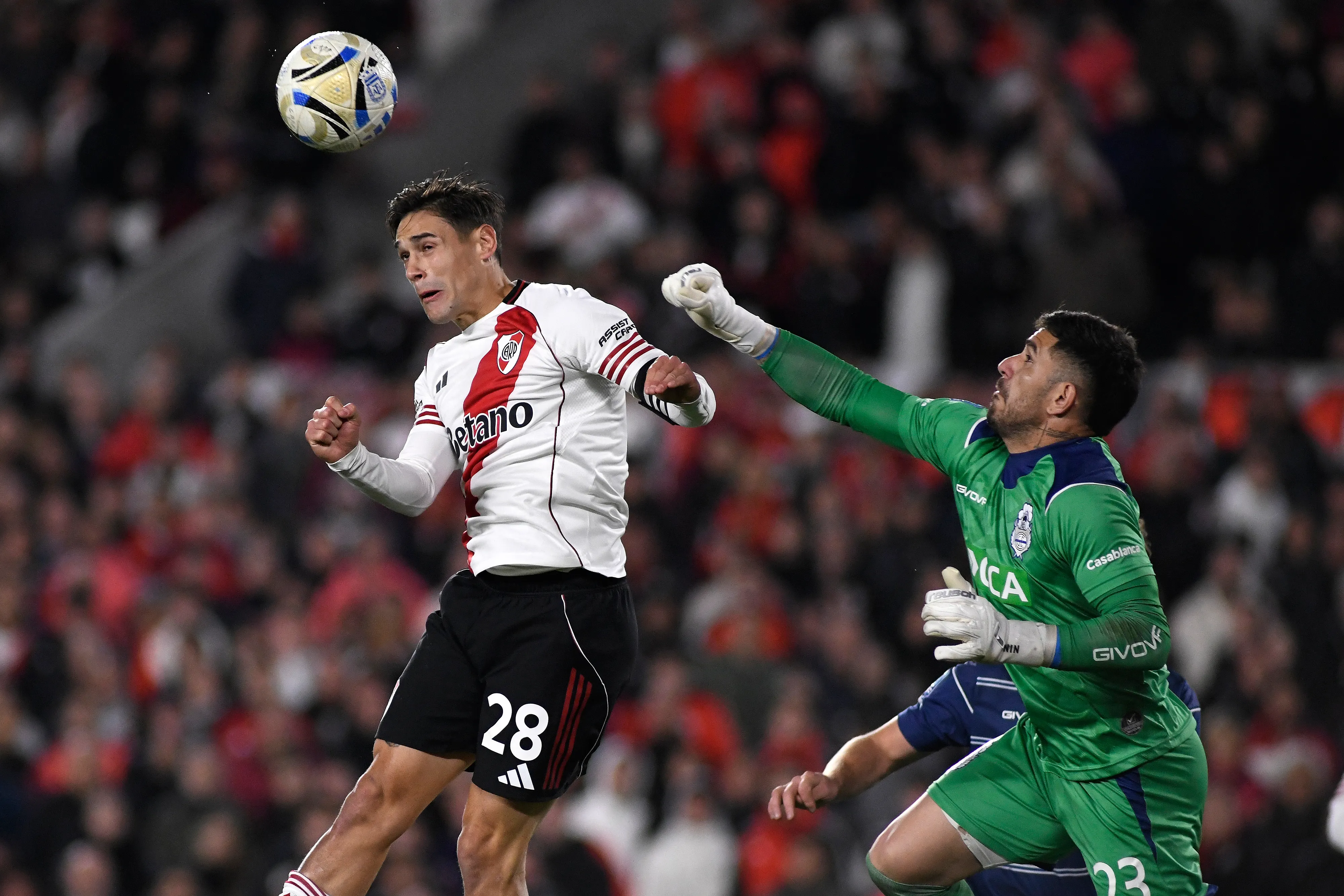 Martínez Quarta convirtió en el último antecedente entre River y Gimnasia. (LPM/Diego Haliasz)