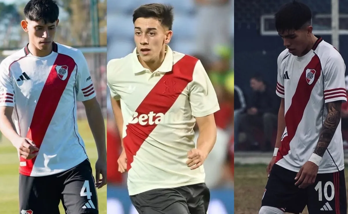Thiago Salvatierra, Valentín Lucero y Gonzalo Pereyra.