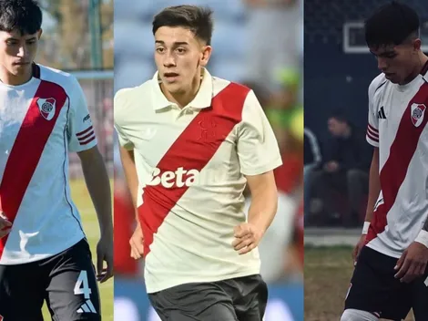 Tres juveniles de River firmaron su primer contrato profesional