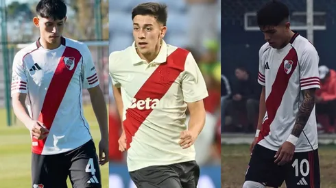 Thiago Salvatierra, Valentín Lucero y Gonzalo Pereyra.