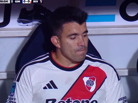Alarma en River: se lesionó Acuña y fue reemplazado