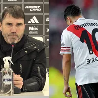 Coudet y una declaración con contradicciones: del “nos falta pase gol” a la salida de Juanfer Quintero