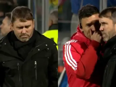 Así reaccionó Coudet ante el gol de Gimnasia y una nueva desatención de River