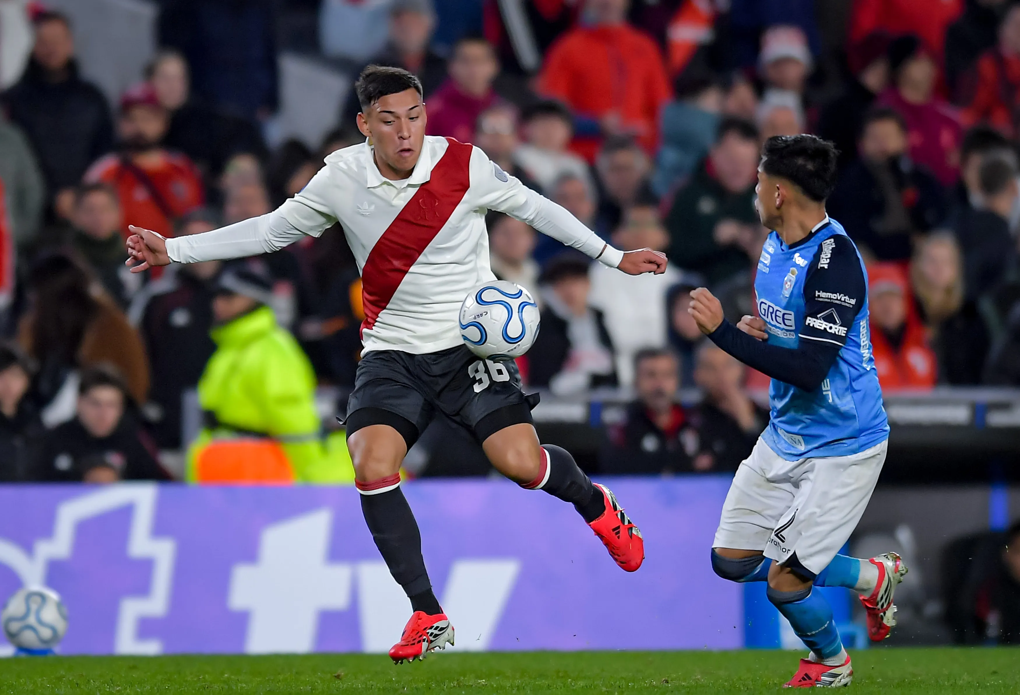 Ulises Giménez jugó cuatro partidos en la Primera de River. (Getty Images)
