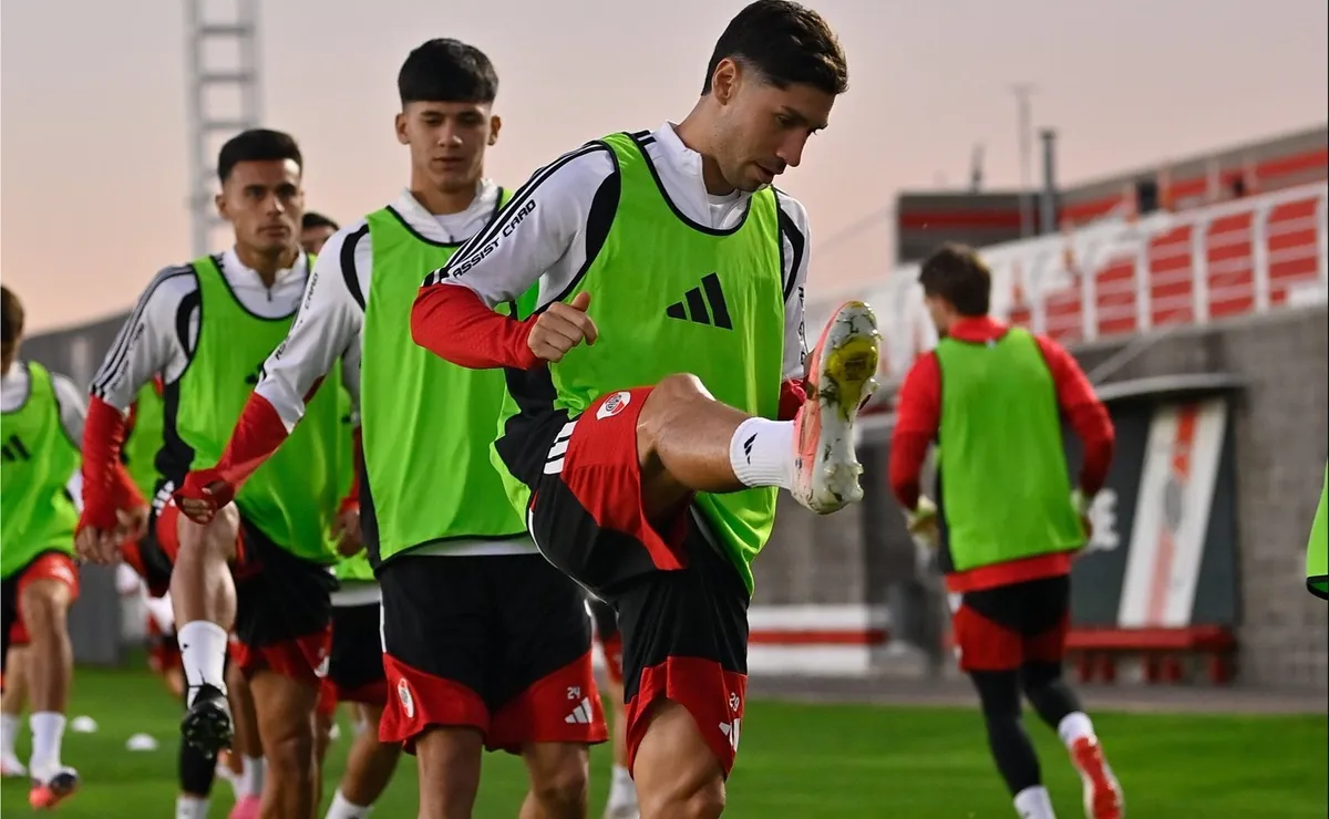 River se entrenó este sábado por la tarde en vísperas del partido contra Central.