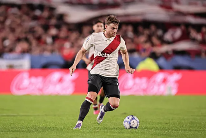 Beltrán sumó minutos en los cuatro partidos que lleva disputados River en este semestre. (Getty Images)