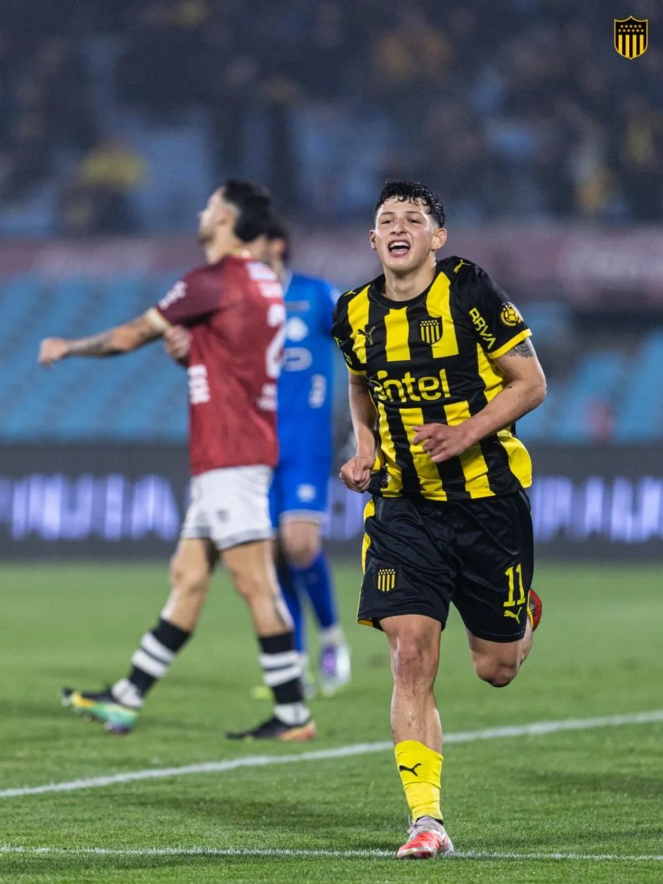 Jaime convirtió por primera vez con la camiseta de Peñarol en su cuarto partido. (Peñarol oficial)