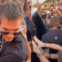 Furor por Mastantuono en Italia: así fue recibido por los hinchas de Fiorentina