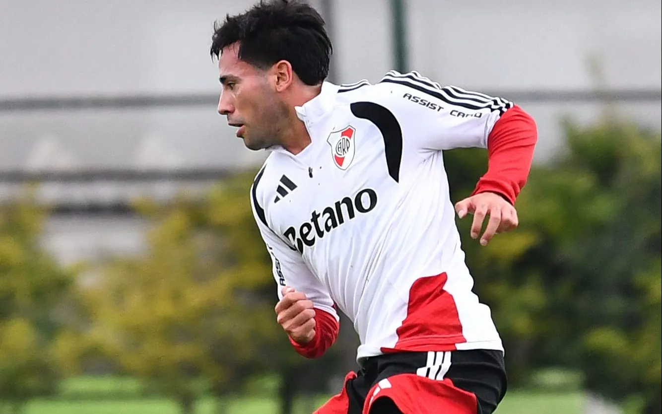 Ortega ya se entrena en River Camp.