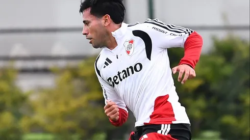 Ortega ya se entrena en River Camp.