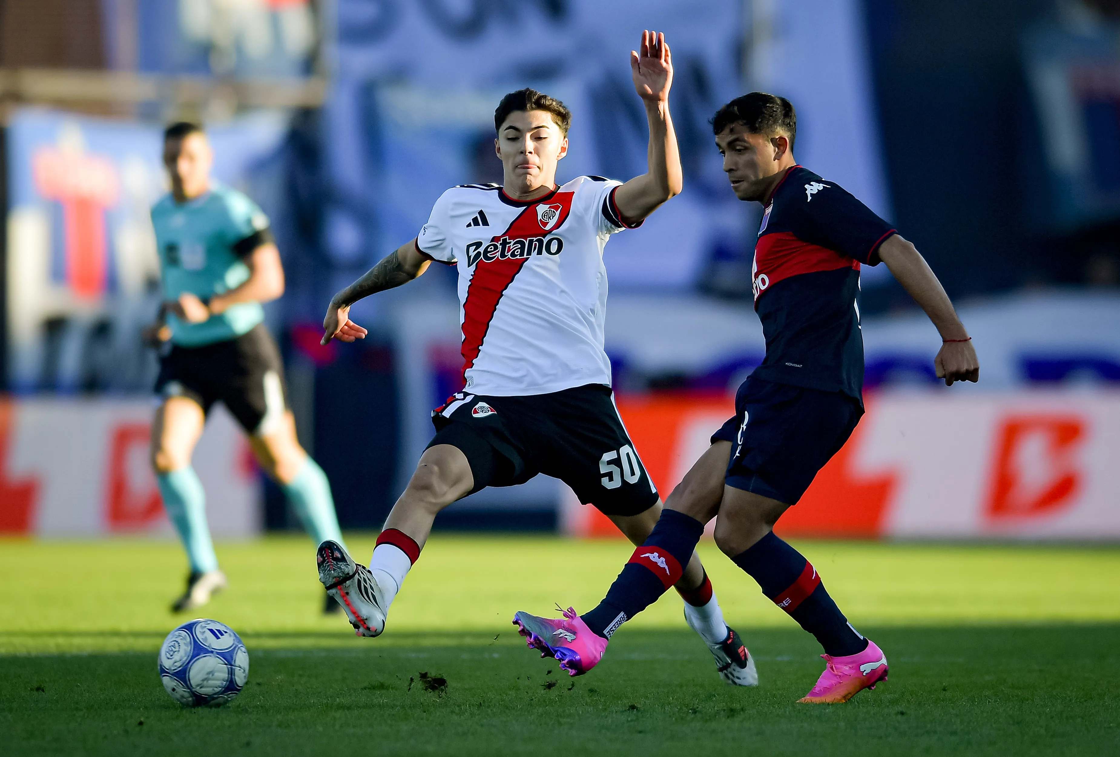Andrada fue titular en su debut con la camiseta de River. (Getty Images)