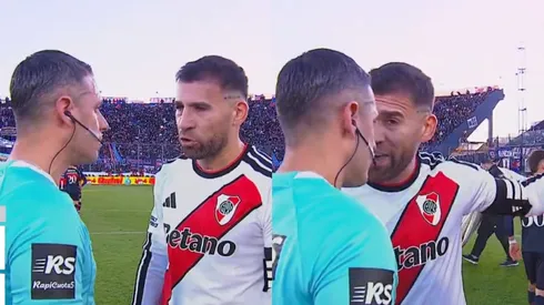 Otamendi le reclamó a Gariano en el ET.