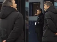 El insólito cruce de Coudet con un plateista de Tigre que despertó enojo en los hinchas de River
