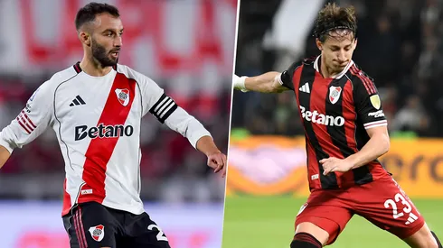 Pezzella y Galarza Fonda, dos de los siete borrados que todavía siguen en River.